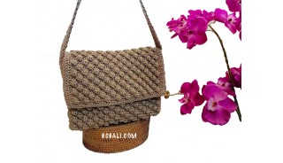 Cotton Handwoven Fashion Woman Bag Cream